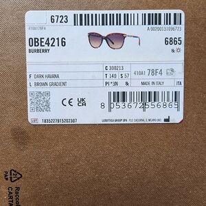 Burberry brown sunglasses